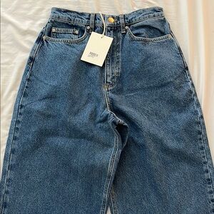 High Rise Blue Jeans